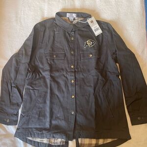 Women's Black Utility Jacket with Logo